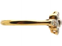 Edwardian 18ct Gold & Platinum, Diamond Open Cluster Ring