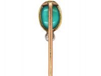 Edwardian Gold, Turquoise & Diamond Tie Pin