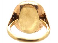 Georgian 15ct Gold, Diamond & Blue Enamel Firmament Ring