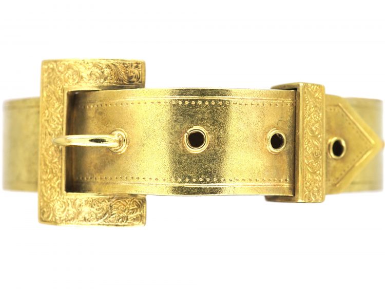 Victorian 15ct Gold Buckle Bangle