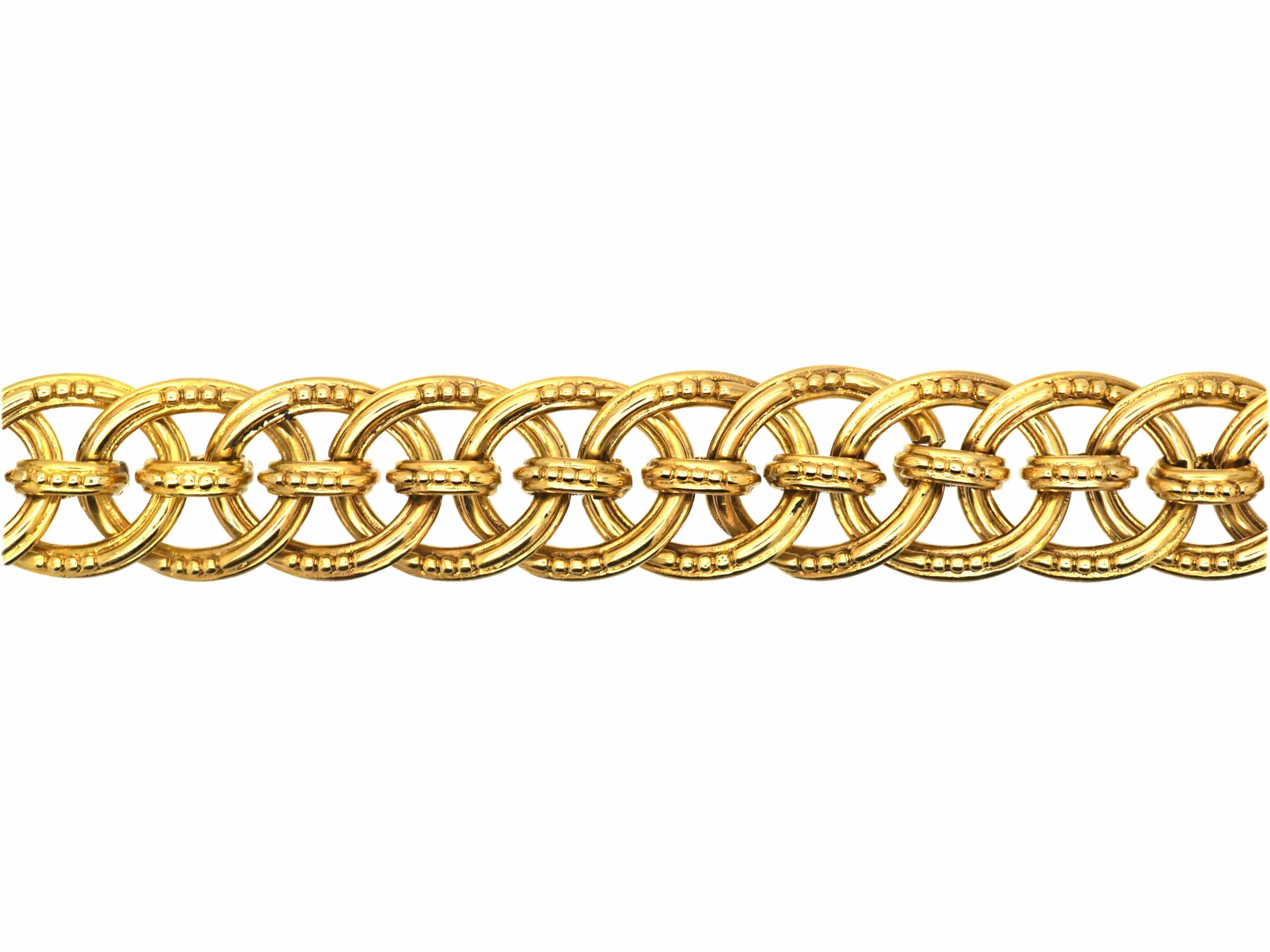 Louis Vuitton LV Crown Bracelet Gold Metal. Size One Size