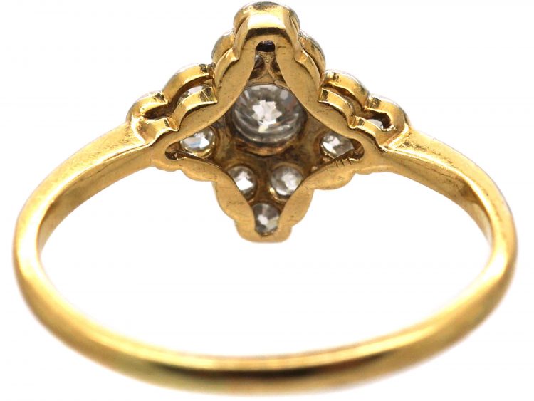 Edwardian 18ct Gold & Platinum, Diamond Ring