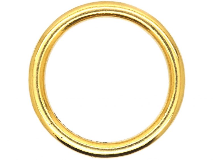 Edwardian 22ct Gold Wedding Ring Assayed in 1918