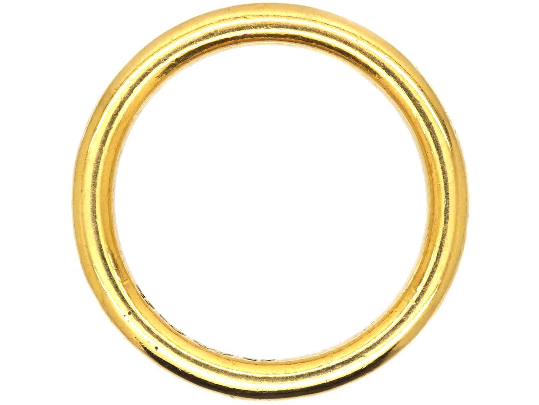 Edwardian 22ct Gold Wedding Ring Assayed in 1918 (111U) | The Antique ...