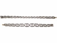 19th Century Old Mine Cut Diamond Set Collar that Converts to Two Bracelets