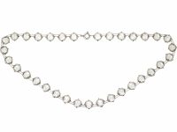 Art Deco Silver & Paste Riviere Necklace