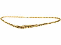 French 18ct Gold Twist Necklace