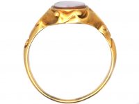 Victorian 18ct Gold & Banded Carnelian Signet Ring
