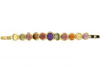 Edwardian 9ct Gold Harlequin Bracelet