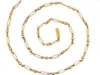 Edwardian Festoon Lover's Knot Necklace set with Rose Diamonds