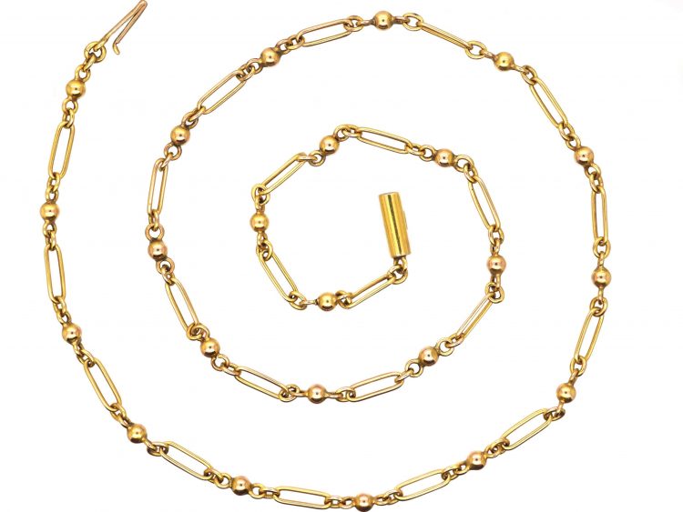 Edwardian 9ct Gold Ornate Chain