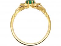 18ct Gold, Emerald & diamond Cluster Ring by Boodles