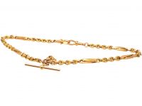 Victorian 9ct Gold Ornate Albert Chain