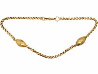 Victorian 15ct Gold Chain with Ball Detail