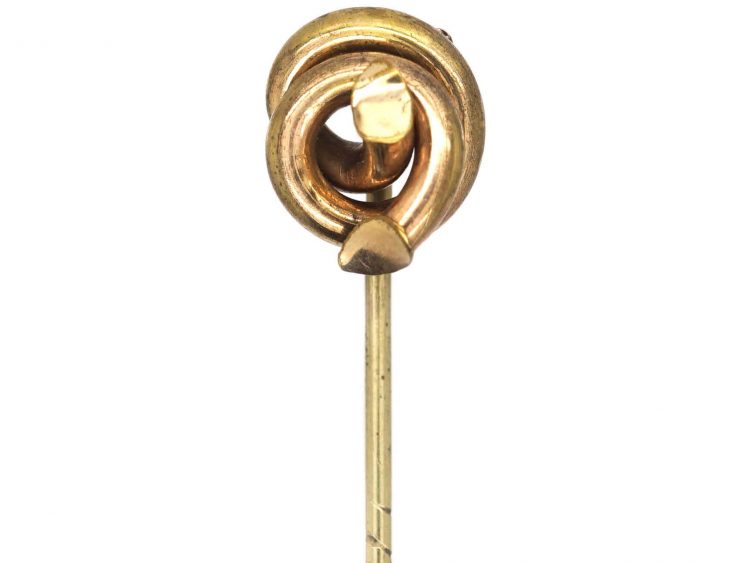 Victorian Gold Cased Knot Tie Pin