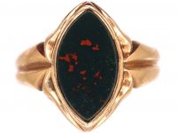 Edwardian 18ct Gold, Opal & Diamond Ring Triple Cluster