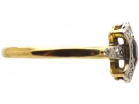 Edwardian 18ct Gold & Platinum & Diamond Ring set with an Alexandrite