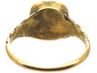 Early 19th Century 18ct Gold & Brown Jasper Ring with Lion Intaglio