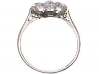 Edwardian Platinum, Diamond Daisy Cluster Ring