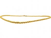 Edwardian 15ct Gold Balls Necklace
