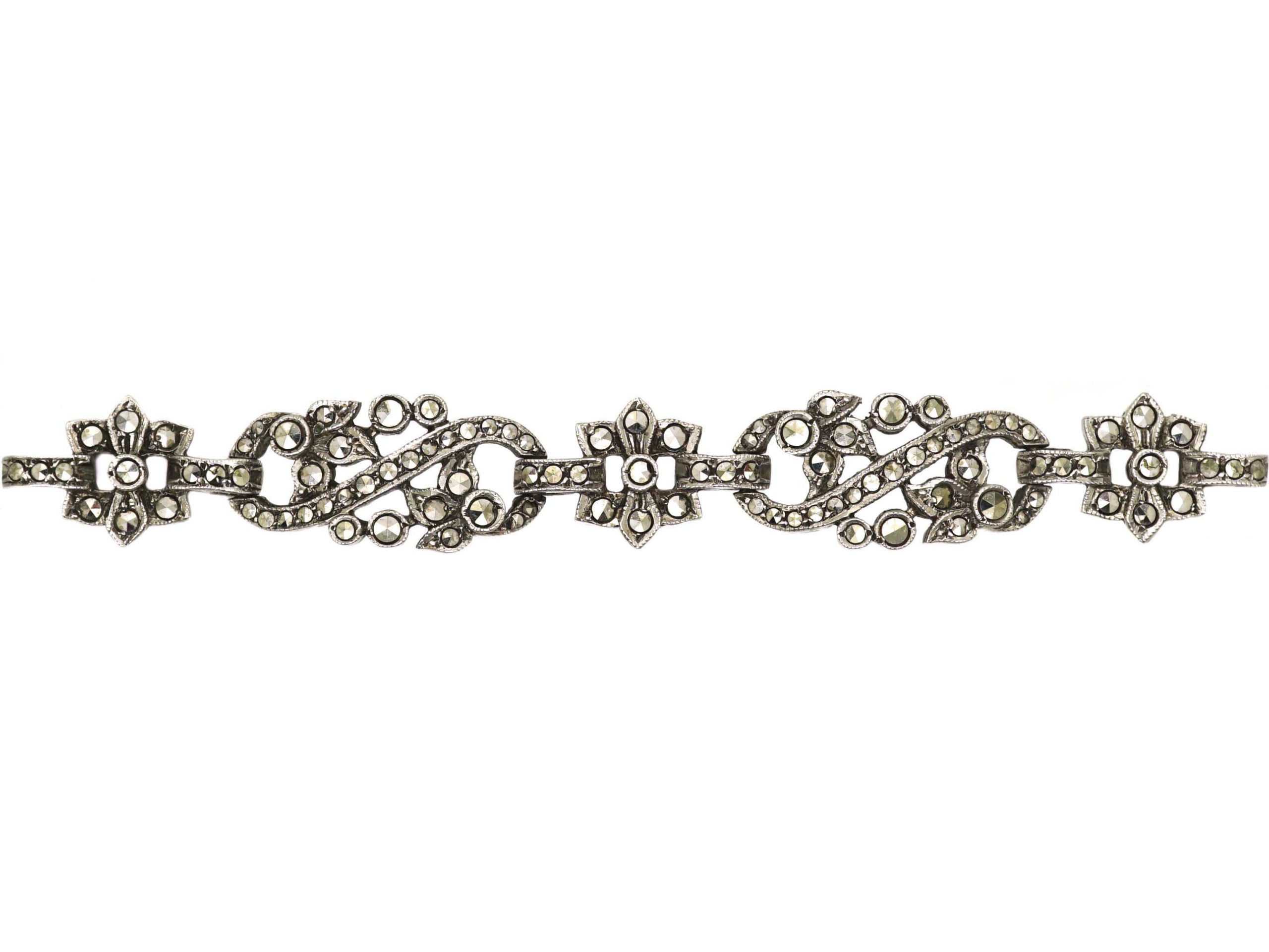Sterling Silver Monogram Bracelet - Deco