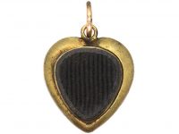 Georgian 15ct Gold and Turquoise Heart with a Locket Back