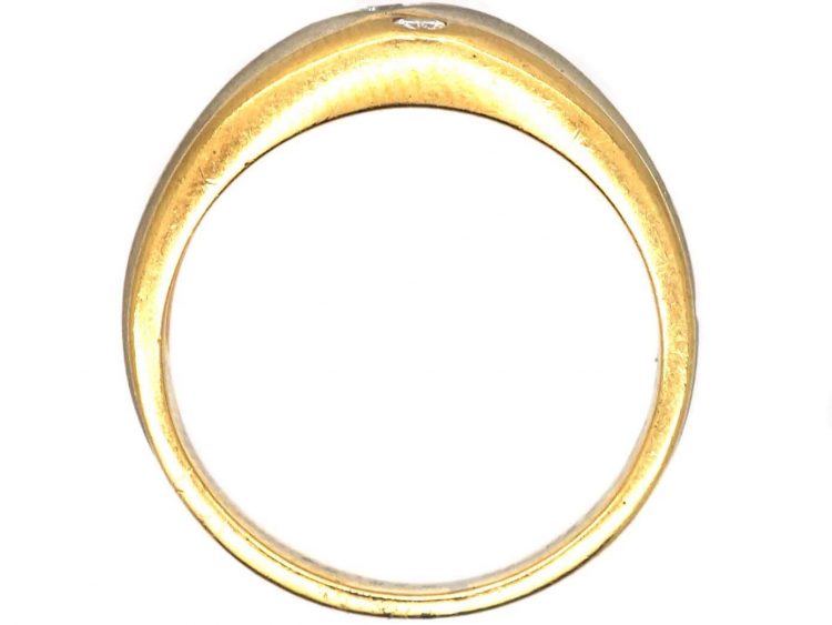 18ct Gold Three Colour Gold Ring set with Diamonds by Cartier
