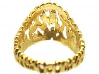 18ct Gold Ring designed by Gilbert Albert for Omega