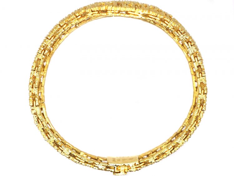 18ct Gold Bracelet designed by Gilbert Albert for Omega