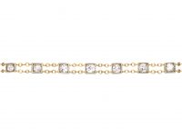 Victorian 18ct Gold Bracelet set with Diamonds by Mrs Newman