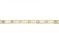 Victorian 18ct Gold Bracelet set with Diamonds by Mrs Newman