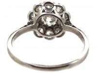 Edwardian Platinum & Diamond Daisy Cluster Ring