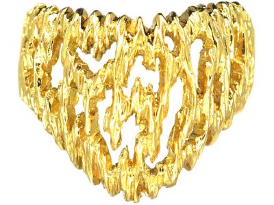 18ct Gold Ring designed by Gilbert Albert for Omega