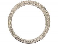Art Deco 18ct White Gold Half Eternity Ring set with Diamonds