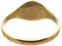 9ct Gold Signet Ring with Intaglio of Prince of Wales Feathers