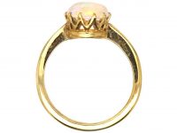 Edwardian 18ct Gold, Opal Solitaire Ring