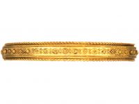 Victorian 15ct Gold Etruscan Style Bangle
