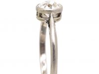 Art Deco Platinum & Old European Cut Diamond Solitaire Ring