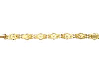 French 18ct Gold Belle Epoque Bracelet set with Rubies & Diamonds