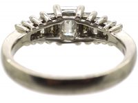 Platinum Nine Stone Baguette Diamond Ring