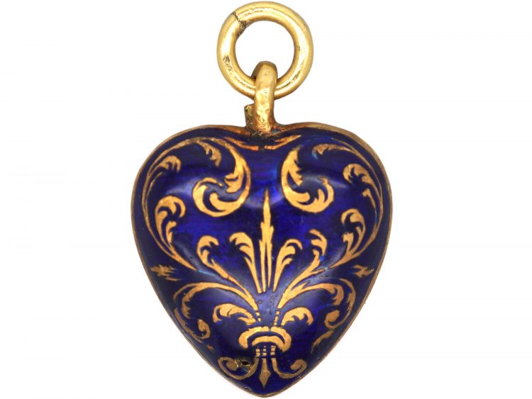 Heart Locket Hinged Enamel Pin