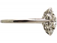 Edwardian Platinum, Diamond Daisy Cluster Ring