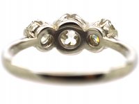 Early 20th Century 18ct White Gold,Three Stone Diamond Ring