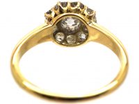 Edwardian 18ct Gold, Daisy Cluster Diamond Ring