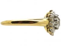 Edwardian 18ct Gold, Daisy Cluster Diamond Ring