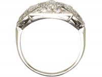Early 20th Century Platinum & Diamond Ring with Maltese Cross Motif