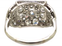 Early 20th Century Platinum & Diamond Ring with Maltese Cross Motif