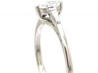 Platinum Ring set with a Marquise Diamond