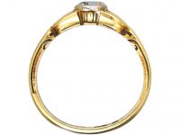 Art Deco 14ct Gold Ring set with a Diamond