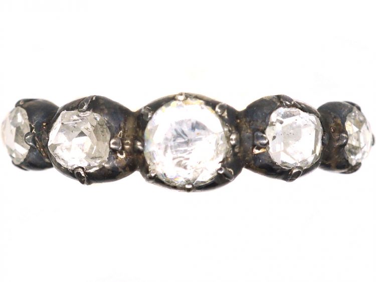Georgian Five Stone Rose Diamond Ring